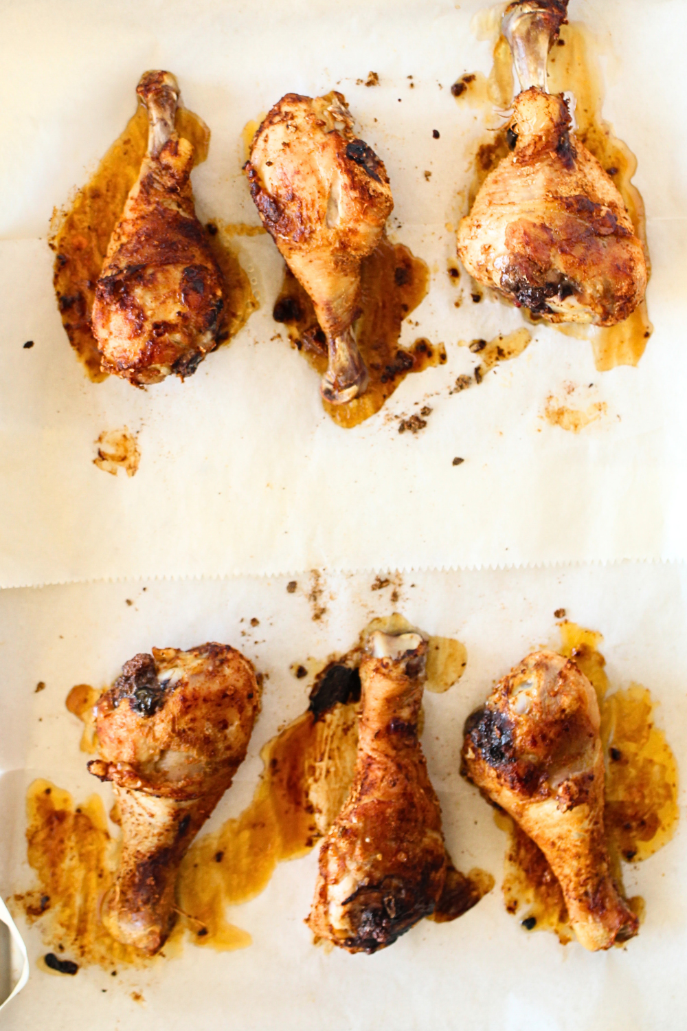 baked low carb sweet and sour chicken on parchment paper