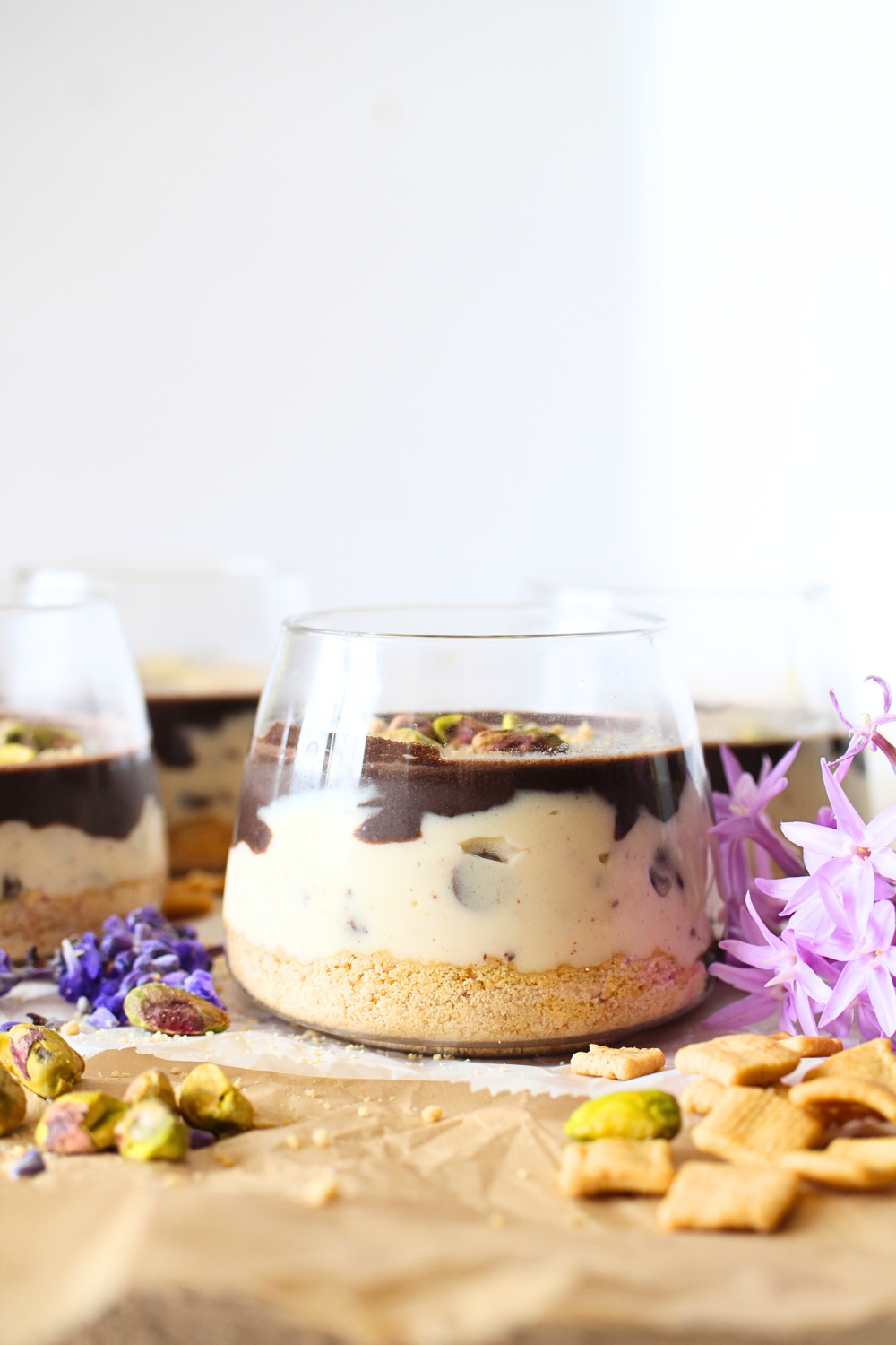 high protein cheesecake cups that taste like cannoli