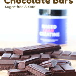 sugar-free homemade creatine chocolate protein bar