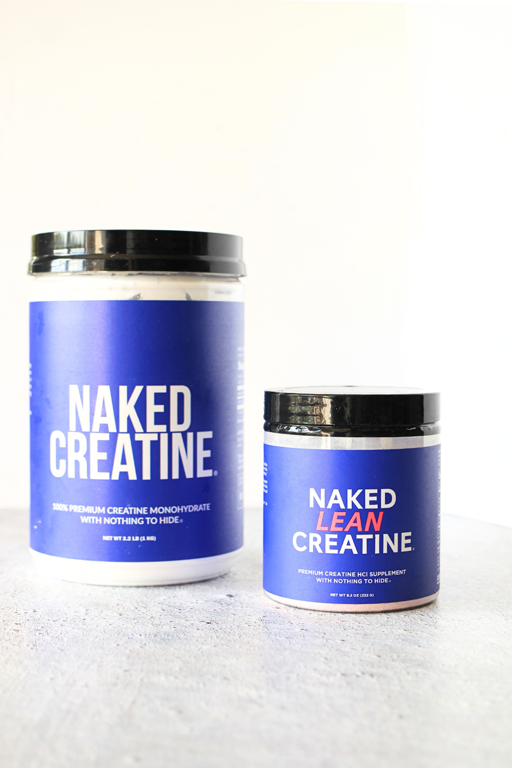 front view of Naked creatine powder